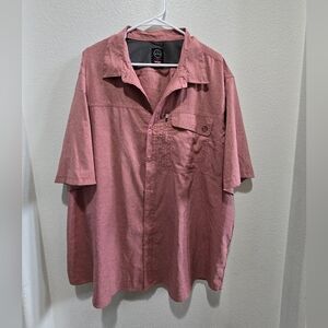 Wrangler ATG Men's Pink button front Shirt size 2x